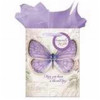 Christian Art Gifts Gift Bag-Butterfly Blessings Blessed Day with Tag & Tissue - Small