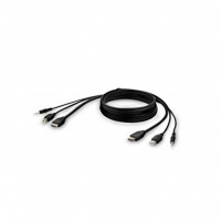 Belkin F1DN1CCBL-HH6T TAA HDMI/USB/AUD CBL,HDMI M/M; USB A/B, 6