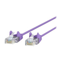 CE001B03-PUR-S SLIM 3FT CAT6 PRPL UTP SNAGLESS 28AWG PATCH CABLE BAG LABEL