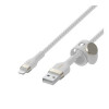 Belkin CAA010BT1MWH USB-A TO LTG, BRAID SIL, 1M, WHT