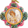 G.Debrekht Artistic Studios Angel With Doves Ornament 4.5 in.