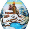 GDeBrekht 5.5 in. Winter House Glass Ornament