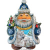 GDeBrekht Illustrated Santa With Polar Bear And Cubs