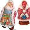 GDeBrekht Illustrated Santa With Toy Scene