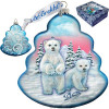 GDeBrekht Polar Bear Tree Glass Ornament