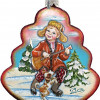 GDeBrekht Dancing Boy Tree Glass Ornament