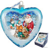 GDeBrekht 5.5 in. Limited Edition Holiday Trip Glass Heart Ornament
