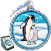 GDeBrekht Penguin Pals Cut Ball Glass Ornament