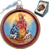 GDeBrekht Nativity Cut Ball Glass Ornament
