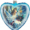 GDeBrekht 5.5 in. Limited Edition Light The Way Angel Glass Heart Ornament