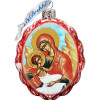 GDeBrekht Virgin Mary With Jesus Glass Ornament