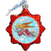 GDeBrekht Flying Angel Glass Ornament