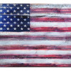 GDeBrekht American Flag Wooden Board Art