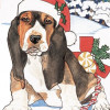 Pipsqueak Productions Basset Holiday Boxed Cards