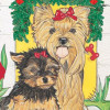 Pipsqueak Productions Yorkshire Terriers Holiday Boxed Cards