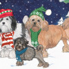 Pipsqueak Productions Holiday Boxed Cards- Lowchen