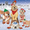 Pipsqueak Productions Mix Dog With Cat Holiday Boxed Cards
