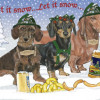 Pipsqueak Productions Holiday Boxed Cards- Dachshunds