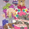 Pipsqueak Productions Mix Dog With Cat Holiday Boxed Cards