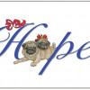 Pipsqueak Productions Pug Hope Christmas Boxed Cards - Pack of 10