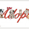 Pipsqueak Productions Adopt Mix Dog with Cat Christmas Boxed Cards - Pack of 10