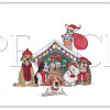 Pipsqueak Productions Howliday Peace Mix Dog Holiday Christmas Boxed Cards - Pack of 10