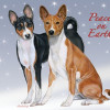 Pipsqueak Productions Basenji Christmas Boxed Cards - Pack of 10