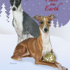 Pipsqueak Productions Italian Greyhound Christmas Boxed Cards - Pack of 10