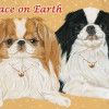 Pipsqueak Productions Japanese Chin Christmas Boxed Cards - Pack of 10