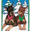Pipsqueak Productions Doberman Holiday Boxed Cards