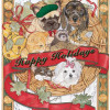 Pipsqueak Productions Mix Dog With Cat Holiday Boxed Cards