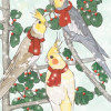 Pipsqueak Productions Cockatiel Holiday Bird Christmas Boxed Cards - Pack of 10