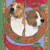 Pipsqueak Productions Holiday Boxed Cards- American Staffordshire Bull Terrier