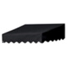 IDM Worldwide Traditional Door Canopy Ebony 4 ft.