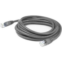 Addon ADD-20FSLCAT6-GY ADDON 20FT GRAY CAT 6 SLIM PVC ETHERNET CABLE SNAGLESS CLEAR-CLAW RJ-45 M/M
