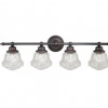 Vaxcel International Huntley 4L Vanity - Satin Nickel