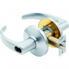 Stanley Best 2.75 in. Backset 9K Series 7 Pin Classroom 14 Lever & D Rose with ANSI Strike Less Core Satin Chrome