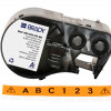 Brady M4C-500-595-OR-BK ALL WEATHER PERMANENT ADHESIVE VINYL LABEL TAPE WITH RIBBON FOR BMP41 BMP51 M511