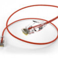 UNC Group PC6-05F-RED UNC CAT6 PATCH CABLE, 05 FT RED. HIGH-PERFORMANCE CAT6 ETHERNET CABLE DESIGNED F