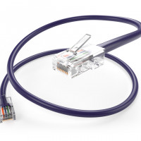 UNC Group PC5E-100F-PUR-S 100FT CAT5E SNAGLESS UNSHIELDED (UTP) ETHERNET NETWORK PATCH CABLE PURPLE - 100