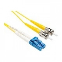 UNC Group FJ9LCST-20M 20 METER LC-ST SINGLEMODE FIBER OPTIC CABLE, YELLOW, OFNR, 9/125 FIBER, SINGLE-M