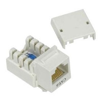 UNC Group KEYC6-WHT CAT.6 RJ-45 KEYSTONE JACK IS 8-POSITION 8-CONDUCTOR (8P8C) AND DESIGNED FOR COMP