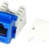 UNC Group KEYC5E-BLU CAT5E KEYSTONE JACK 110 TYPE BLUE