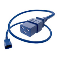 UNC Group PWCD-C14C19-15A-03F-BLU POWER CORD C14 TO C19 15AMP, BLUE, 3FT