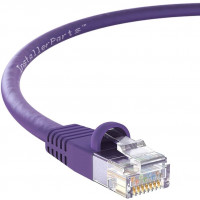 UNC Group PC6A-10F-PUR-S 10FT CAT6A PATCH CABLE PURPLE BOOTED UTP
