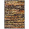 HomeRoots Home Decor 3 x 5 ft. Abstract Area Rug, Gold & Slate