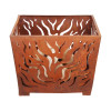 Esschert Design USA Flame Fire Basket Rust Metal - Medium