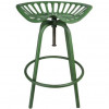 Esschert Design Industrial Heritage Tractor Chair with Cast Iron & Steel, Green