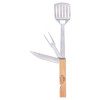 Esschert Design Foldable BBQ Tools, Stainless Steel & Wood