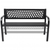 Online Gym Shop Outdoor Patio Bench Steel Black